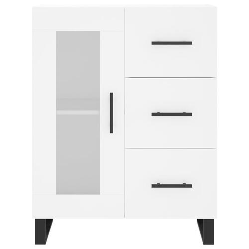 Skænk 69,5x34x90 cm konstrueret træ hvid