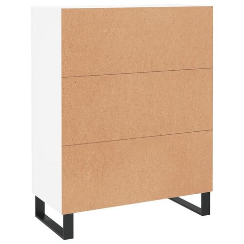 Skænk 69,5x34x90 cm konstrueret træ hvid