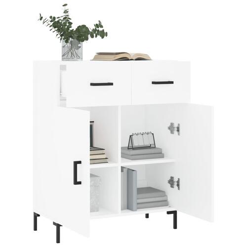 Skænk 69,5x34x90 cm konstrueret træ hvid