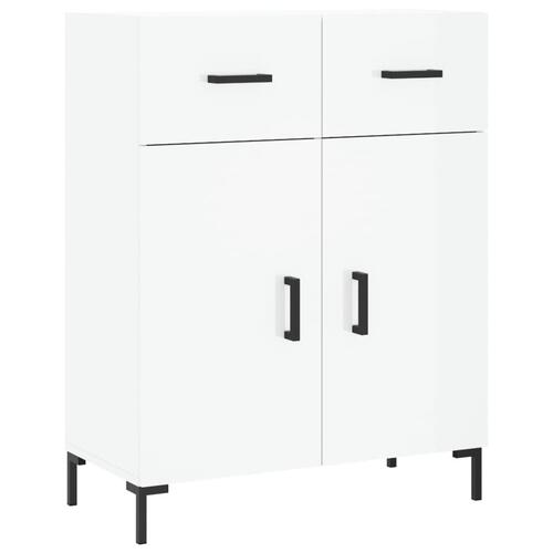Skænk 69,5x34x90 cm konstrueret træ hvid højglans