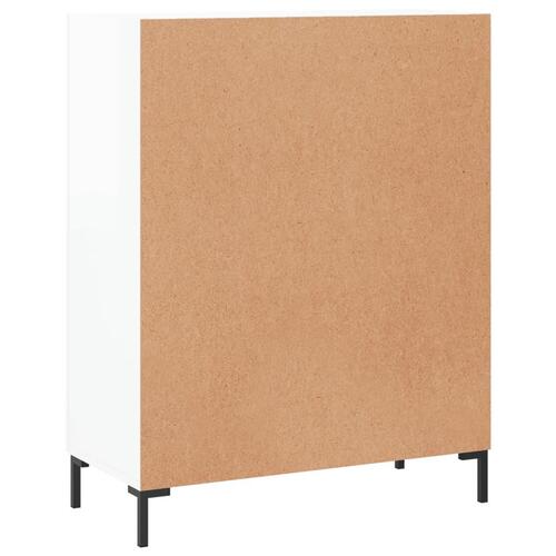 Skænk 69,5x34x90 cm konstrueret træ hvid højglans