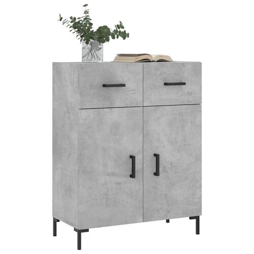 Skænk 69,5x34x90 cm konstrueret træ betongrå