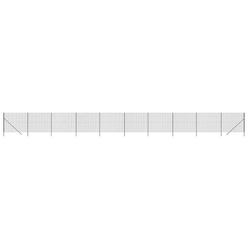 Trådhegn 2x25 m galvaniseret stål antracitgrå