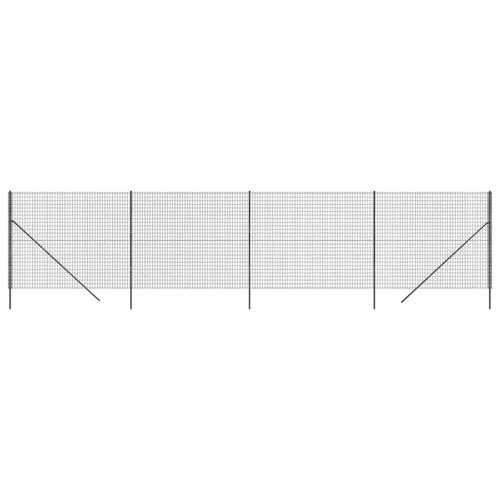 Trådhegn 1,6x10 m galvaniseret stål antracitgrå