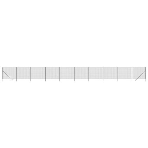 Trådhegn 2,2x25 m galvaniseret stål antracitgrå