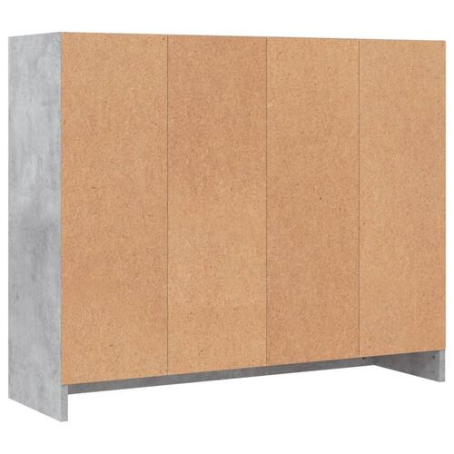 Skænk 91x28x75 cm konstrueret træ betongrå