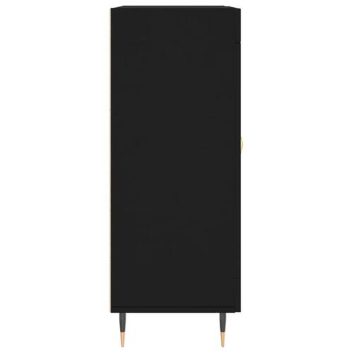 Skænk 69,5x34x90 cm konstrueret træ sort
