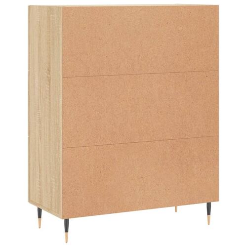 Skænk 69,5x34x90 cm konstrueret træ sonoma-eg