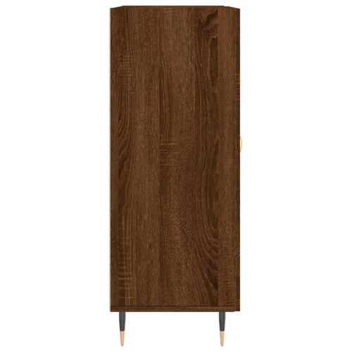 Skænk 69,5x34x90 cm konstrueret træ brun egetræsfarve