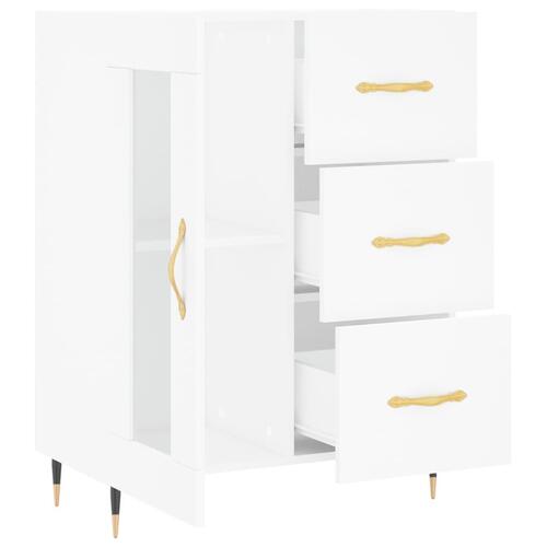 Skænk 69,5x34x90 cm konstrueret træ hvid