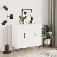 Skab 90x34x80 cm konstrueret træ hvid