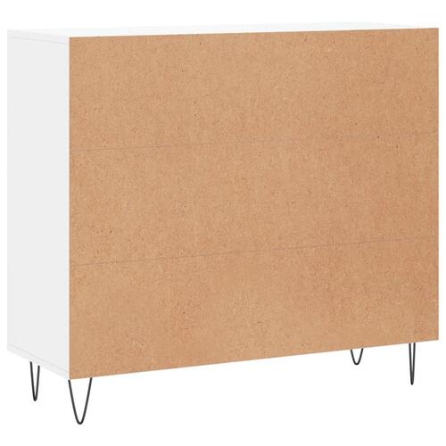 Skab 90x34x80 cm konstrueret træ hvid