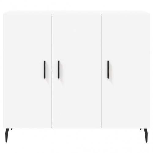 Skab 90x34x80 cm konstrueret træ hvid