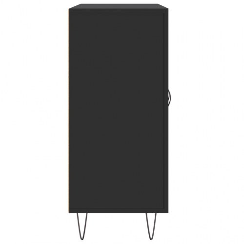 Skab 90x34x80 cm konstrueret træ sort