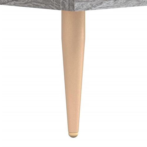 Skab 90x34x80 cm konstrueret træ grå sonoma-eg