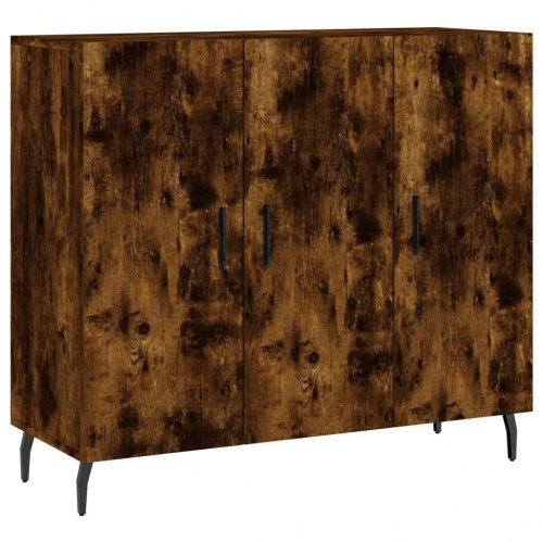 Skab 90 x 34 x 80 cm - røget egetræsfarve