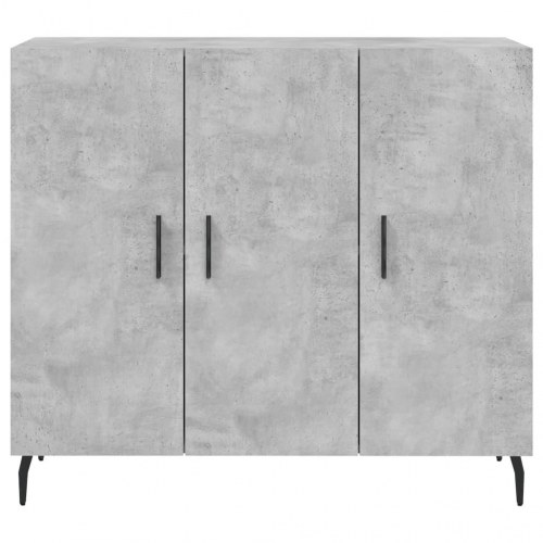 Skænk/skab 90 × 34 × 80 cm i konstrueret træ - betongrå