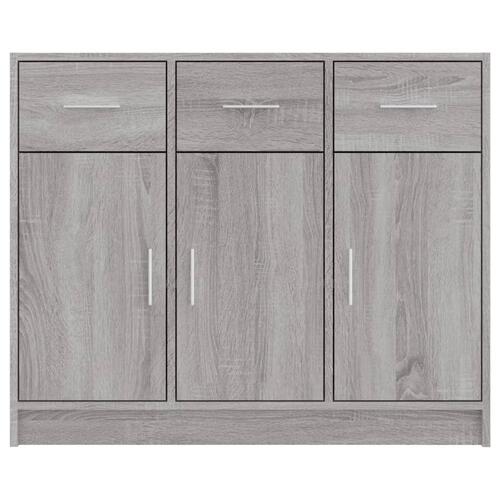 Skab 91x28x75 cm konstrueret træ grå sonoma-eg