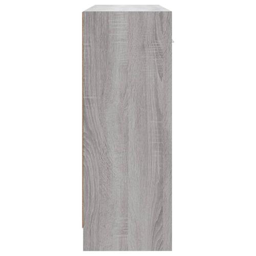 Skab 91x28x75 cm konstrueret træ grå sonoma-eg