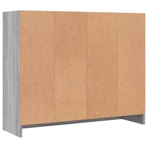 Skab 91x28x75 cm konstrueret træ grå sonoma-eg