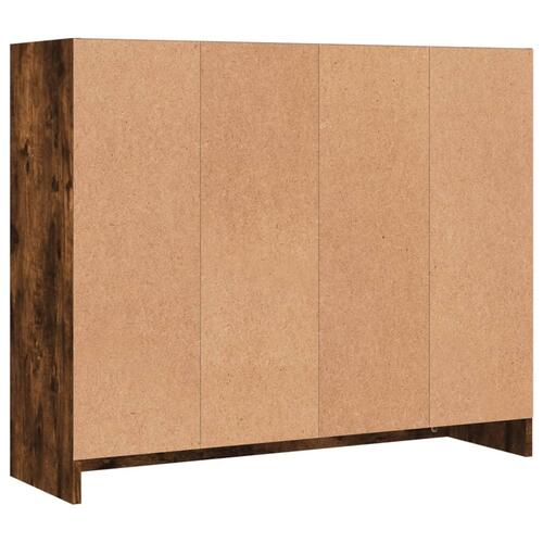 Skab 91x28x75 cm konstrueret træ røget egetræsfarve