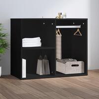 Skab 80x40x65 cm konstrueret træ sort