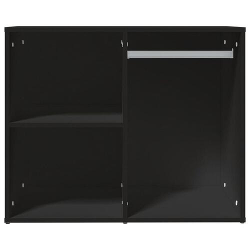Skab 80x40x65 cm konstrueret træ sort