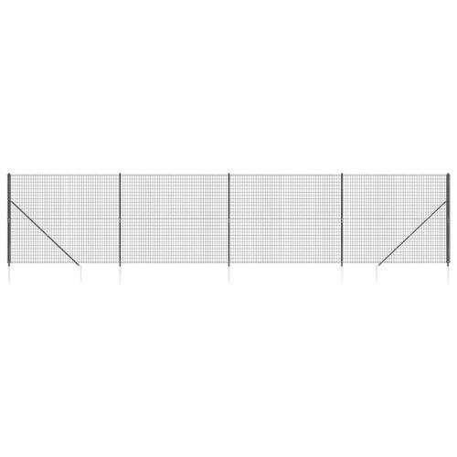 Trådhegn med jordspyd 1,8x10 m antracitgrå