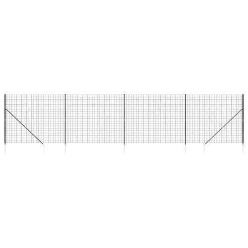 Trådhegn med jordspyd 1,8x10 m antracitgrå
