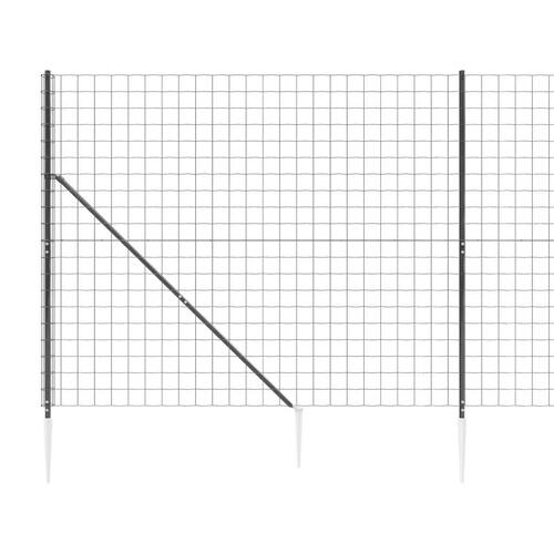 Trådhegn med jordspyd 1,8x10 m antracitgrå