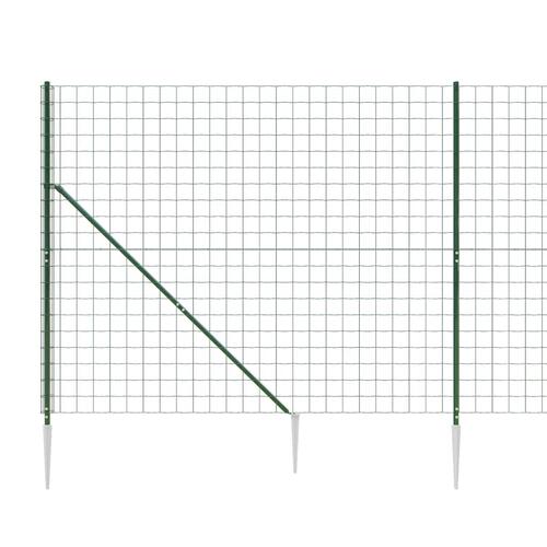 Trådhegn med jordspyd 1,8x25 m grøn