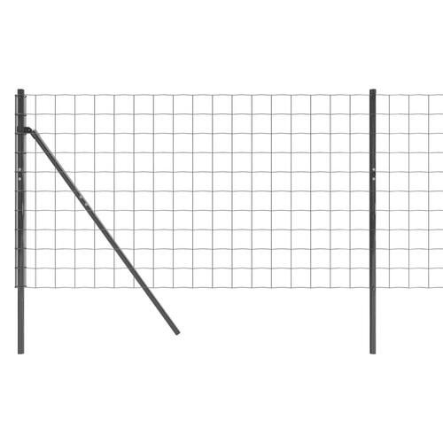 Trådhegn 1x25 m galvaniseret stål antracitgrå