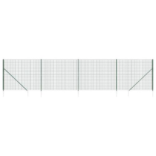 Trådhegn med jordspyd 1,8x10 m grøn