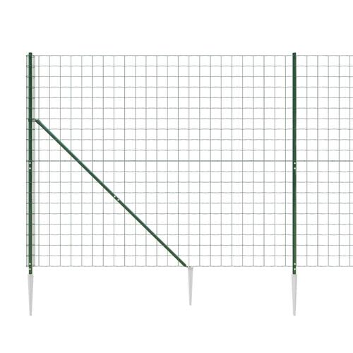 Trådhegn med jordspyd 1,8x10 m grøn