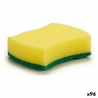 Svamp Gul Grøn Syntetisk fiber 10 x 3 x 7,5 cm (96 enheder)