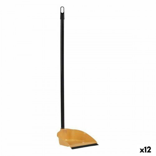Fejebakke med langt skaft - flødefarvet, PVC/metal, 22,5 × 87,5 × 23,5 cm (12 stk.)
