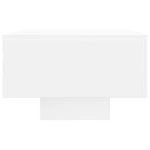 Sofabord 100x49,5x31 cm konstrueret træ hvid