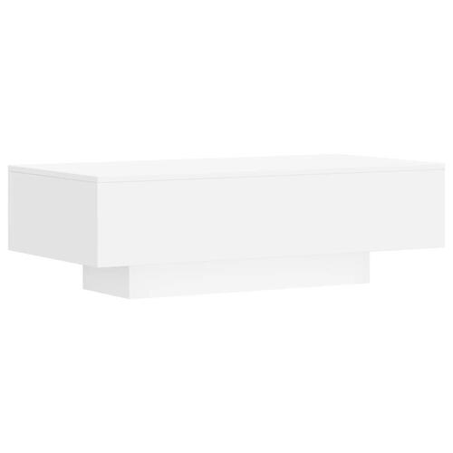 Sofabord 100x49,5x31 cm konstrueret træ hvid