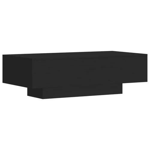 Sofabord 100x49,5x31 cm konstrueret træ sort