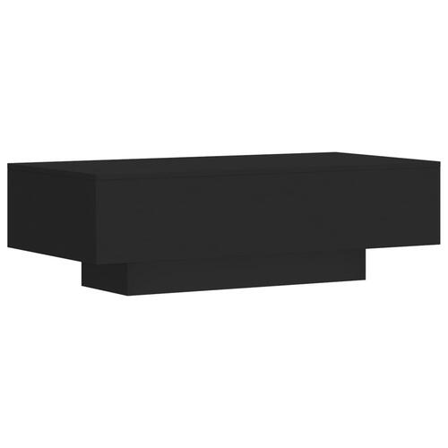Sofabord 100x49,5x31 cm konstrueret træ sort