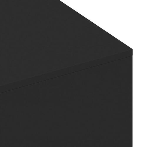 Sofabord 100x49,5x31 cm konstrueret træ sort