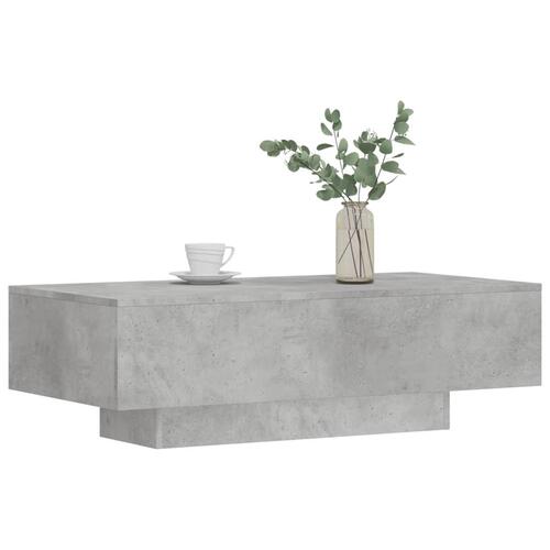 Sofabord 100x49,5x31 cm konstrueret træ betongrå