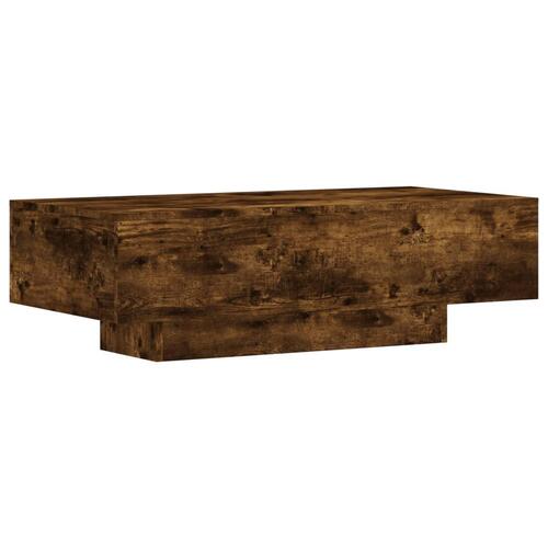 Sofabord 100x49,5x31 cm konstrueret træ røget egetræsfarve