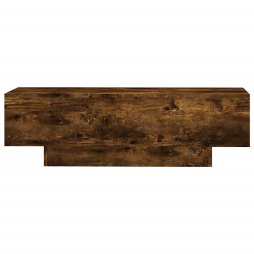 Sofabord 100x49,5x31 cm konstrueret træ røget egetræsfarve