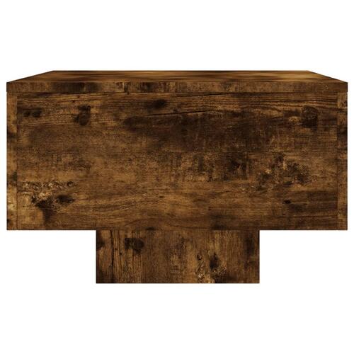 Sofabord 100x49,5x31 cm konstrueret træ røget egetræsfarve
