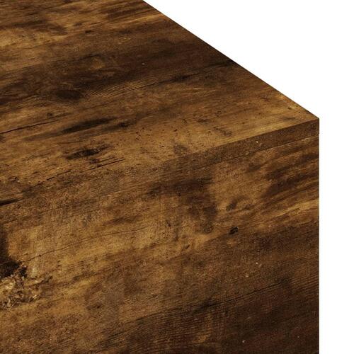 Sofabord 100x49,5x31 cm konstrueret træ røget egetræsfarve