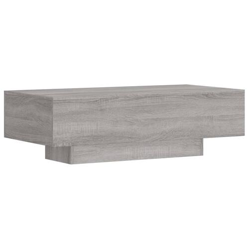 Sofabord 100x49,5x31 cm konstrueret træ grå sonoma-eg