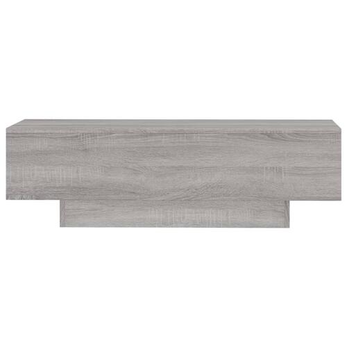 Sofabord 100x49,5x31 cm konstrueret træ grå sonoma-eg