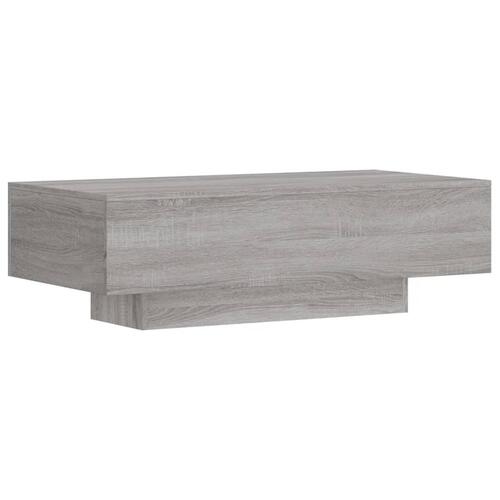 Sofabord 100x49,5x31 cm konstrueret træ grå sonoma-eg