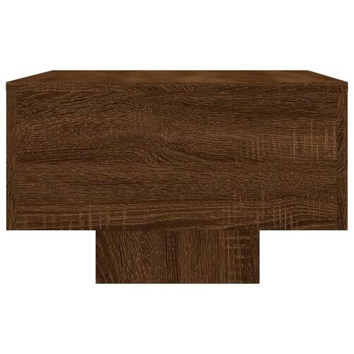 Sofabord 100x49,5x31 cm konstrueret træ brun egetræsfarve